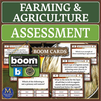 Preview of Farming & Agriculture: Assessment Boom Cards