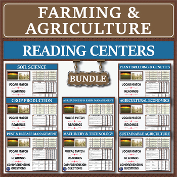 Preview of Farming & Agriculture Series: Reading Centers Bundle