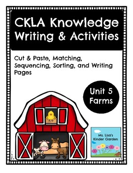 Preview of Farms Writing Journal Pages & Activities-aligns with CKLA-K-Unit 5