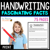 Fascinating Facts Handwriting Practice Print