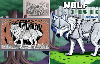 Preview of Fascinating Wolf Illustrations: Explore the world of wolves with our collection