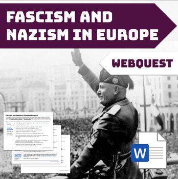 Preview of Fascism and Nazism in Europe Webquest