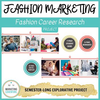 Preview of Fashion Career Research - Design Marketing Merchandising Style Trends FACS