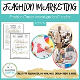 Fashion Career Research Crossword & Word Search Puzzles | 