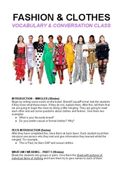 Fashion & Clothes ESL Conversation and Vocabulary Class by AskPaulESL