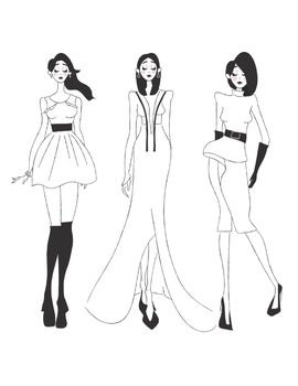 Fashion Coloring Books For Girls 6 - 12: A Fashion Coloring Book