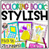 Fashion Coloring Pages | Coloring Sheets | Style, Clothing