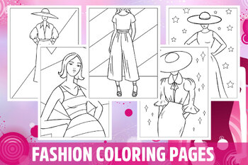 Fashion Illustration Templates Instant Download (Coloring Pages ...