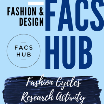 Preview of Fashion Cycles Research Activity (PDF & EASEL)