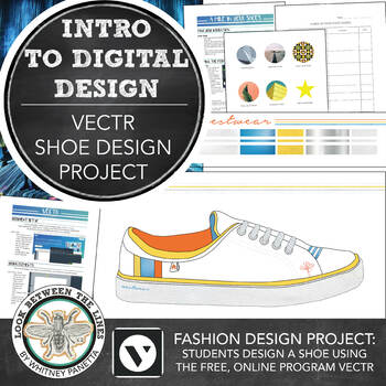 Preview of Fashion, Graphic Design for Middle & High School Art: Design a Shoe Project