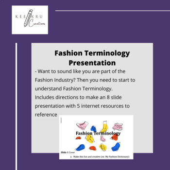 Preview of Fashion Terminology Presentation