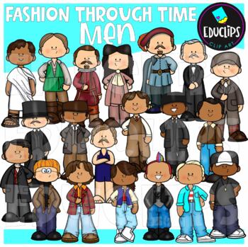 Fashion Through Time Clip Art Bundle {Educlips Clipart} by Educlips