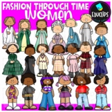 Fashion Through Time - Women Clip Art Set {Educlips Clipart}