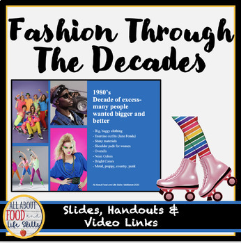 Preview of Fashion Through the Decades for FACS & FCS