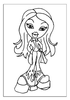 Coloring Pages  Nice Bratz Coloring Pages