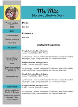 Preview of Fashionable Modern Resume