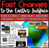 Science Fast Changes Earths Surface Earthquake Volcano Tsu