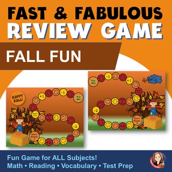 Preview of Fall Fun Fact Review Game Freebie