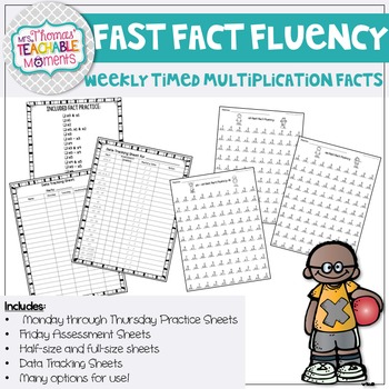 Preview of Fast Fact Fluency - Multiplication Fact Practice