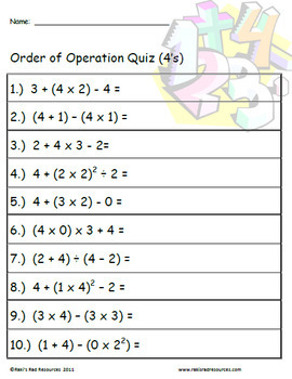 Math Quiz - Mixed Operations (Pass My Dad a Sandwich) #mathquiz #maths