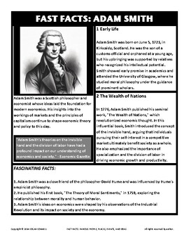Preview of Fast Facts: ADAM SMITH