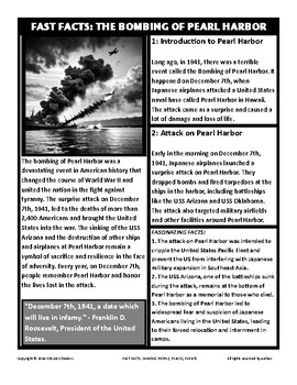 Preview of Fast Facts: Bombing of Pearl Harbor