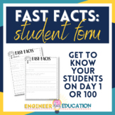 Fast Facts: Getting to Know Students Form