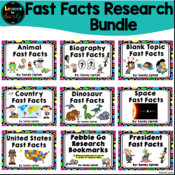 Preview of Fast Facts Research Bundle
