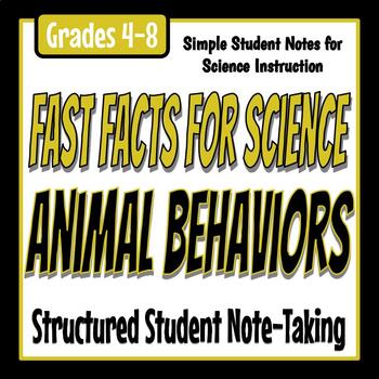 Preview of Fast Facts for Science - Animal Behaviors