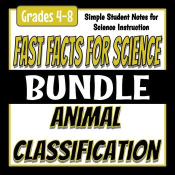 Preview of Fast Facts for Science - Animal Classification Bundle