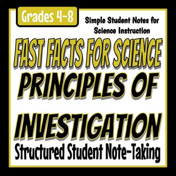 Preview of Fast Facts for Science - Principles of Investigation