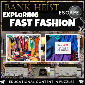 Preview of Fast Fashion Business Escape Room (Ethics | Morality | Renewable | Waste)