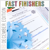 Fast Finisher Activities | December Edition
