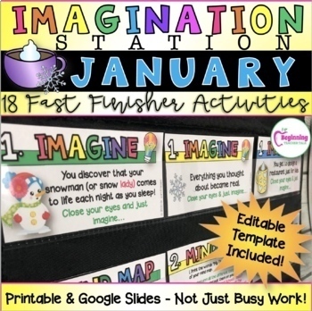 Preview of Fast Finisher Activities | January | Imagination Station Gr. 2 - 5