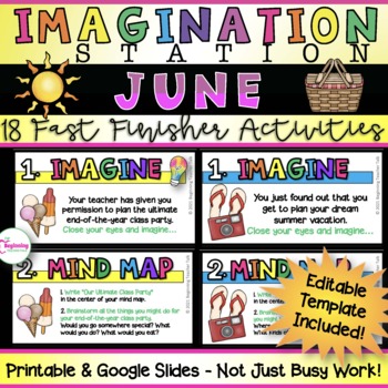 Preview of Fast Finisher Activities | June | Imagination Station Gr. 2 - 5