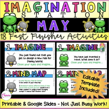 Preview of Fast Finisher Activities | May | Imagination Station Gr. 2 - 5