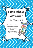 Fast Finisher Activities for Grades 5 & 6