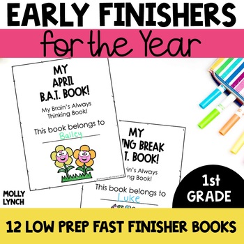Preview of Fast Finisher Activities for the YEAR Early Finisher Activities 1st Grade Bundle