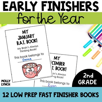 Preview of Fast Finisher Activities for the YEAR Early Finisher Activities for 2nd Graders