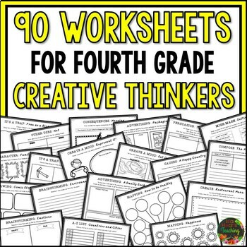 Preview of Fourth Grade Early Finisher Worksheets Fast Creative Thinking I'm Done Now What
