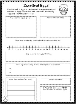 3rd grade division word problems 3rd grade division