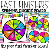 Fast Finishers Activities | Fast Finishers Editable Board 