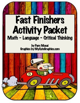 Preview of Fast Finishers:  Math, Language, and Critical Thinking Activities (Ages 8-13)