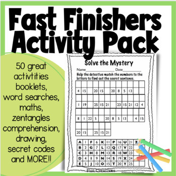 Preview of Fast Finishers Pack - The Survival Kit for Stressed Teachers