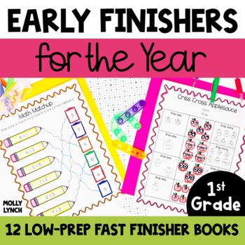 Preview of Early Finisher Activities 1st Grade Math & Language Arts | Fast Finishers 1st
