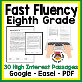 Fast Fluency for Eighth Grade: Fluency Tracking:  10 Minut