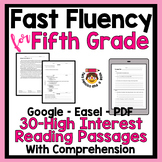Fast Fluency for 5th Grade w/Reading Comprehension: 10 Min