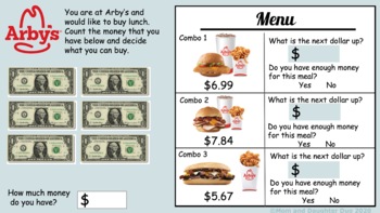 Preview of Fast Food Budgeting Bundle Special Education