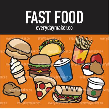 Fast Food Clip Art by everydaymakerco | TPT