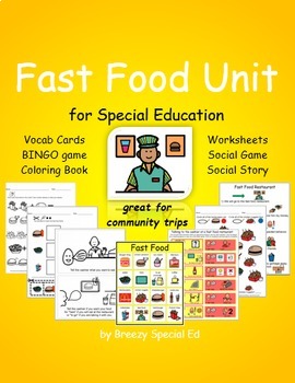 Preview of Fast Food Community Trip Unit (special education, multi-needs, autism)